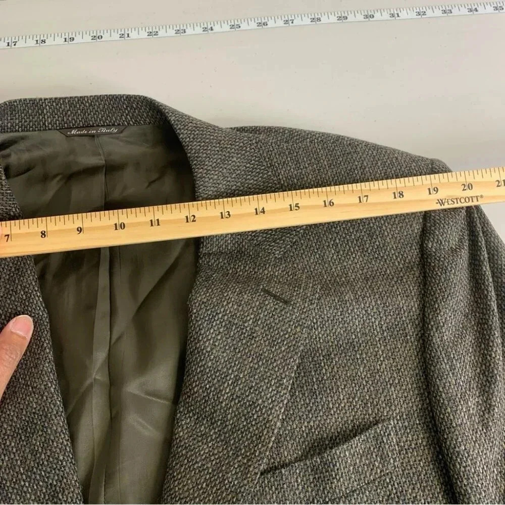 CANALI Henry Singer Wool Cashmere Blend Sport Coat Blazer Size 52 7 R - Picture 8 of 15